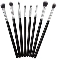 Set 8 Pensule Negre Pentru Machiaj - MAK09