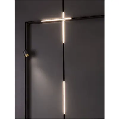 Sistem iluminat pe sina ULTRA SLIM MAGNETIC Nisipiu Negru Aluminiu 15W DC48V Epistar 277.5Lm >90 3000K IP20
