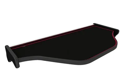 Masa centrala bord camion compatibila cu DAF XF 106 01.2014+, Negru cu cusatura rosie