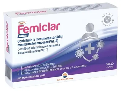 Femiclar Imun, 30 capsule , Sun Wave Pharma