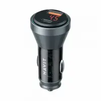 Incarcator auto HAVIT CC2017, 45W, 1 x USB-A, 1 x USB-C (Negru)