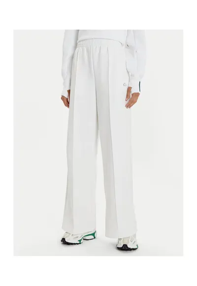 Pantaloni dama - 304582653 - Bumbac/Poliester - Alb - Alb