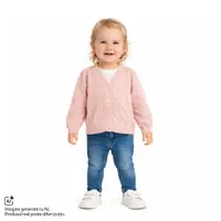 Cardigan copii Chicco tricotat, Roz, 01573-70MC