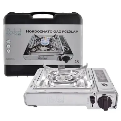 Aragaz Portabil Inox cu Cartus Butan, Perfect Home