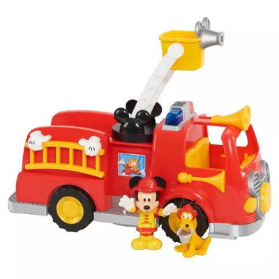 Masina de pompieri cu figurina Disney Mickey Mouse si Pluto