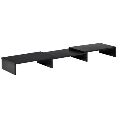 Vinsetto Suport PC pentru unul/ doua monitoare cu lungime si unghi reglabil, stand ridicare ecran pentru laptop, computer | Aosom Romania