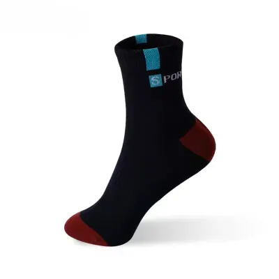 Set 5 perechi de sosete pentru barbati, SS223, negru/bordo, marime universala (39-43)