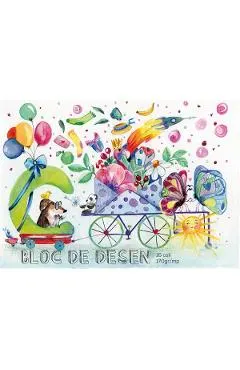 Bloc desen A4: Caravana bucuriei