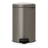 Coș de gunoi gri cu pedală din oțel 20 l NewIcon – Brabantia