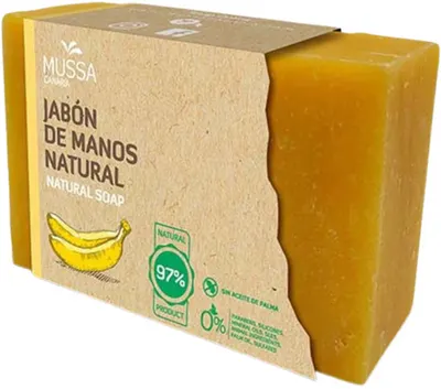 Mussa Canaria Săpun natural, cu banane organice din insula Tenerife, 100 g