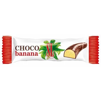 Baton cu crema de banane si ciocolata Choco Banana, 18g Engros