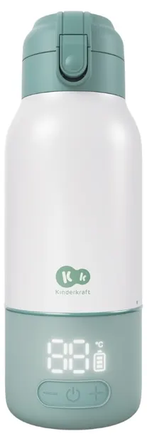 Încălzitor portabil pentru lapte 2 în 1 Kinderkraft - Gaja, 500 ml, verde