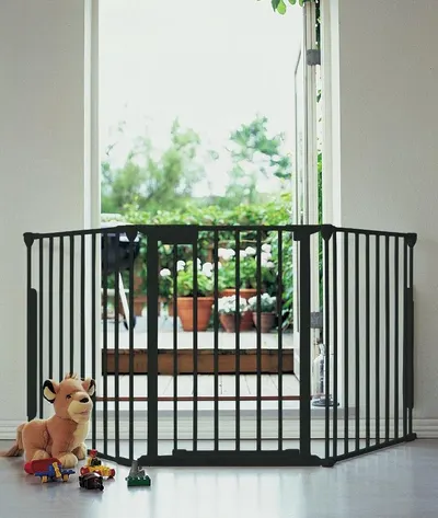 Bariera combinată BabyDan - Neagră, M