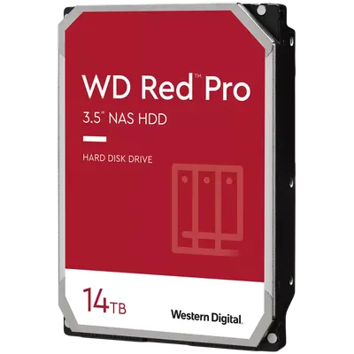 Hdd Nas Wd Red Pro 14tb Cmr, 3.5'', 512mb, 7200 Rpm, Sata, Tbw: 550