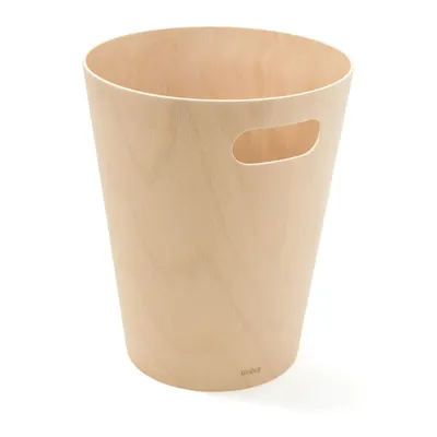 Coș de gunoi în culoare naturală pentru birou 7,5 l Woodrow – Umbra