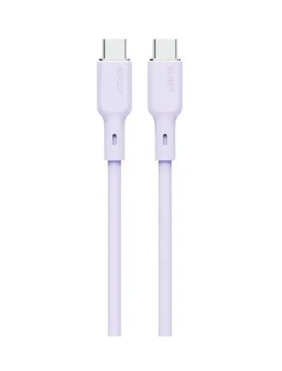 Cablu alimentare si date Aukey LLTSN1049571, USB Type-C (T) la USB Type-C (T), 1.8m, 480 Mbps, 100W, silicon (Mov)