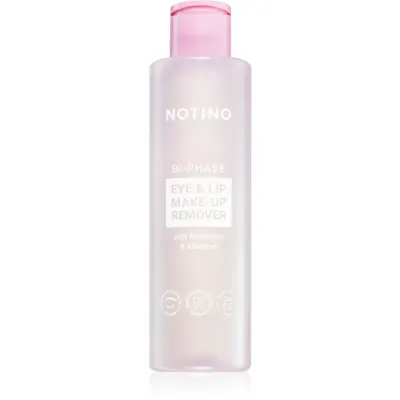 Notino Bi-Phase Eye & Lip Make-up Remover with Panthenol & Allantoin demachiant bifazic rezistent la apa pentru buze si ochi 200 ml