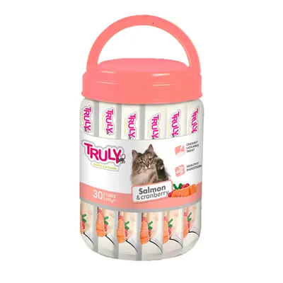 Wanpy Truly cat creamy lickable somon&merisoare 30*14gr