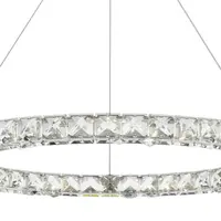 Lampa suspendata Roma Pendant Polished Chrome Crystal LED