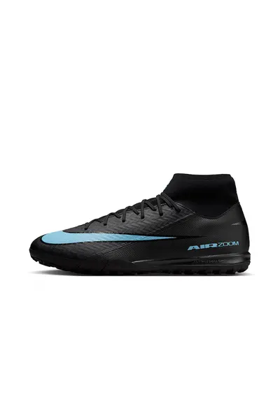 Pantofi pentru fotbal Zoom Superfly 10 Academy Turf - Negru/Albastru glaciar