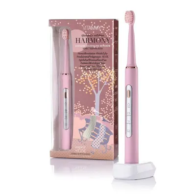Periuta de dinti electrica Vitammy Harmony 60000 vibratiimin 3 moduri de periaj roz TB8132-CE