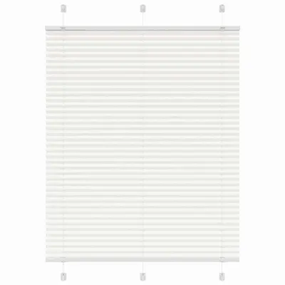 vidaXL Jaluzea plisată alb 110x100 cm Lățime țesătură 109,4 cm