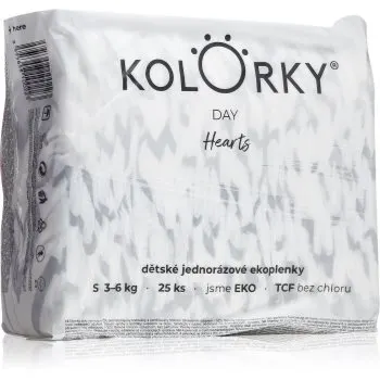 Kolorky Day Hearts scutece ECO de unică folosință