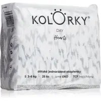 Kolorky Day Hearts scutece ECO de unică folosință