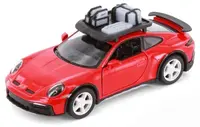 Mașinuță metalică Kinsmart - Porsche 911 GT2 RS, cu portbagaj, 1:36, roșu