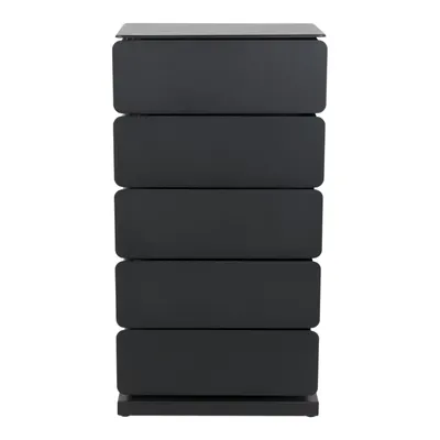 Comodă neagră din metal 37x72x26 cm Joey – Spinder Design