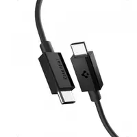 Cablu Date si Incarcare USB-C - USB-C Spigen Essential, 60W, 2m, Negru ACA08720