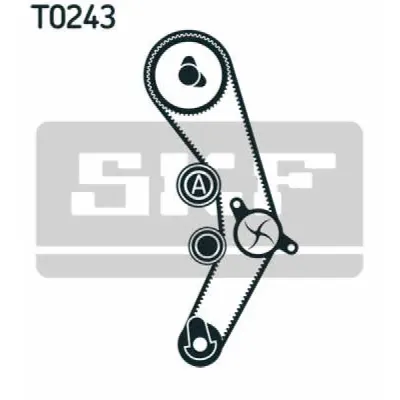 Set pompa apa+curea dintata SKF VKMC 01935