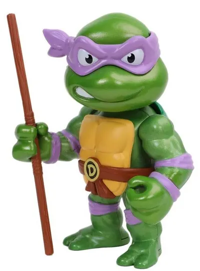 Figurină metalică Jada Toys - TMNT, Donatello cu bo, 10 cm