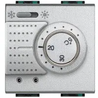 Termostat electronic comutator vara/iarna Bticino Living Light NT4442, argintiu