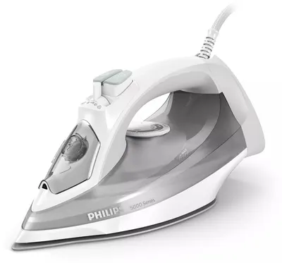 Fier de călcat Philips - Seria 5000 DST5010/10, 2400W, 40 g/min, alb/gri