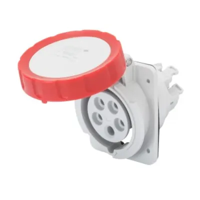 Priza industriala incastrata 10° HP - IP66/IP67 - 2P+E 32A 380-415V 50/60HZ - RED - 9H - FAST WIRING
