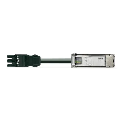 Tap-off module; 3 x 2.5 mm²; 3-pole; Cod. A; fitted with cable; with strain relief housing; white