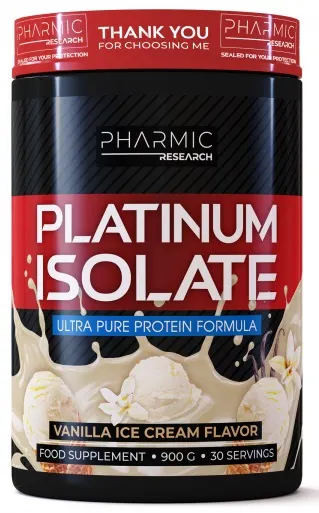 Platinum Isolate, înghețată de vanilie, 900 g, Pharmic Research