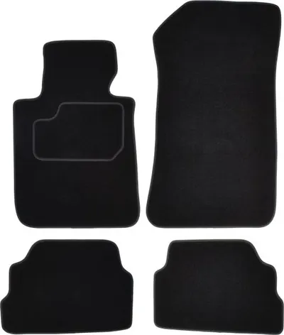 Covorase auto (set, velur, 4 bucati, culoare negru) BMW Seria 1 (E81) intre 2006-2012