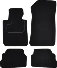 Covorase auto (set, velur, 4 bucati, culoare negru) BMW Seria 1 (E81) intre 2006-2012