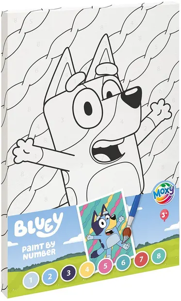 Kit de pictat după numere Moxy Bluey