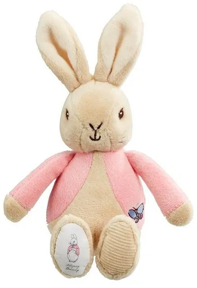 Jucărie de pluș pentru bebeluși Rainbow Designs - Iepuraș Flopsy, 21 cm