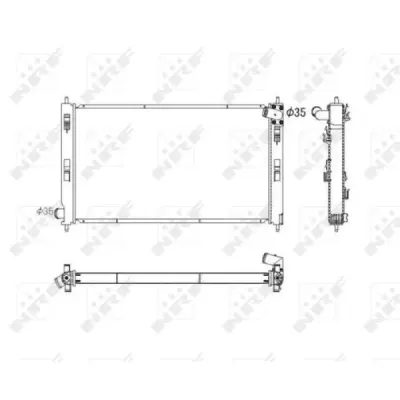 Radiator, racire motor NRF 53753