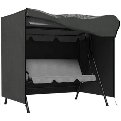 Outsunny Husă de protecție pentru balansoar de grădină din material Oxford 177 x 114 x 152 cm gri închis | Aosom Romania