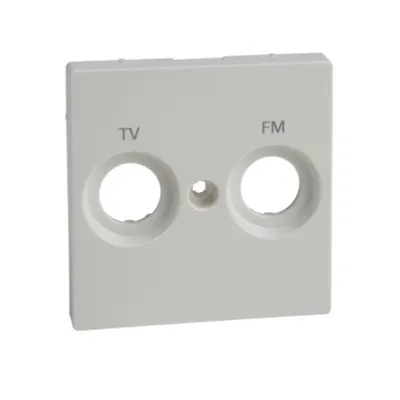 Placa Centrala Marcata Fm+Tv For Iesire Priza Antena,Alb Polar, Lucios, Sistem M