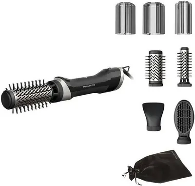 Perie electrica de par Rowenta - Brush Activ Renewal, 1000W, negru