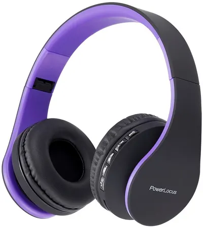 Căști wireless PowerLocus - P1, mov