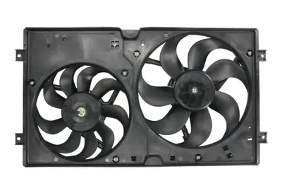 Ventilator radiator (cu carcasa, dublu) potrivit SEAT LEON; SKODA FABIA II, OCTAVIA I; VW BORA, BORA I, GOLF IV, LUPO I, NEW BEETLE, POLO III CLASSIC, POLO IV 1.0-2.0 06.96