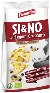 Mini gustări organice din porumb cu legume, 80 g, Fiorentini