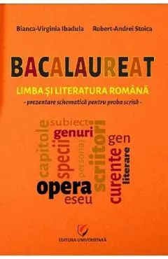 Bacalaureat. Limba si literatura romana. Prezentare schematica pentru proba scrisa